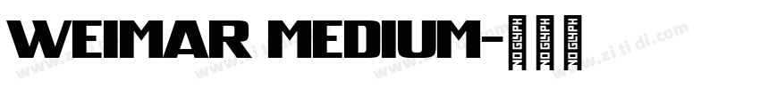 Weimar Medium字体转换